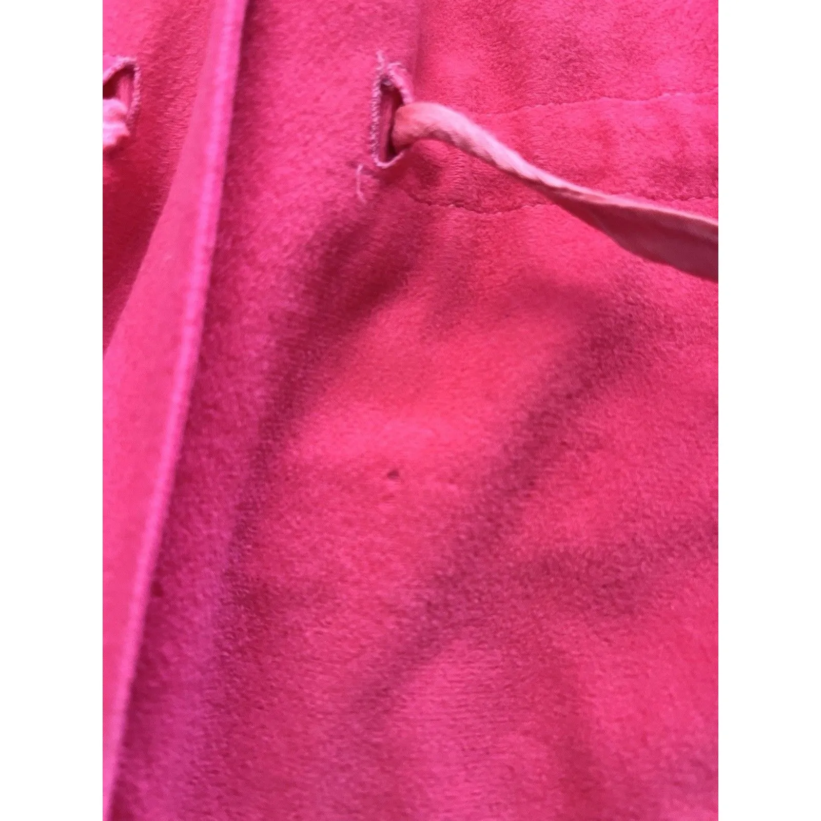 Vtg 70s Hot Pink Dress M Barbiecore Conservative belted ILGWU Church Formal Work Size M - Image 6