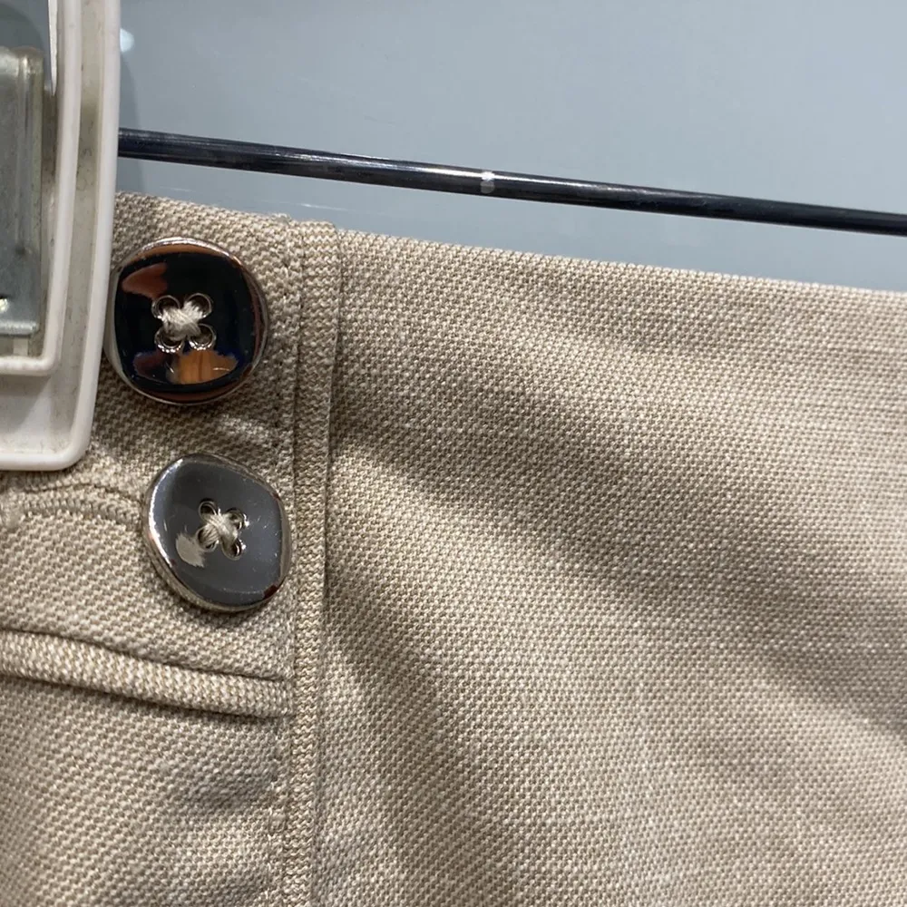 White House Black Market Women's Light Khaki Beige Petite Pencil Skirt 6P - Image 2