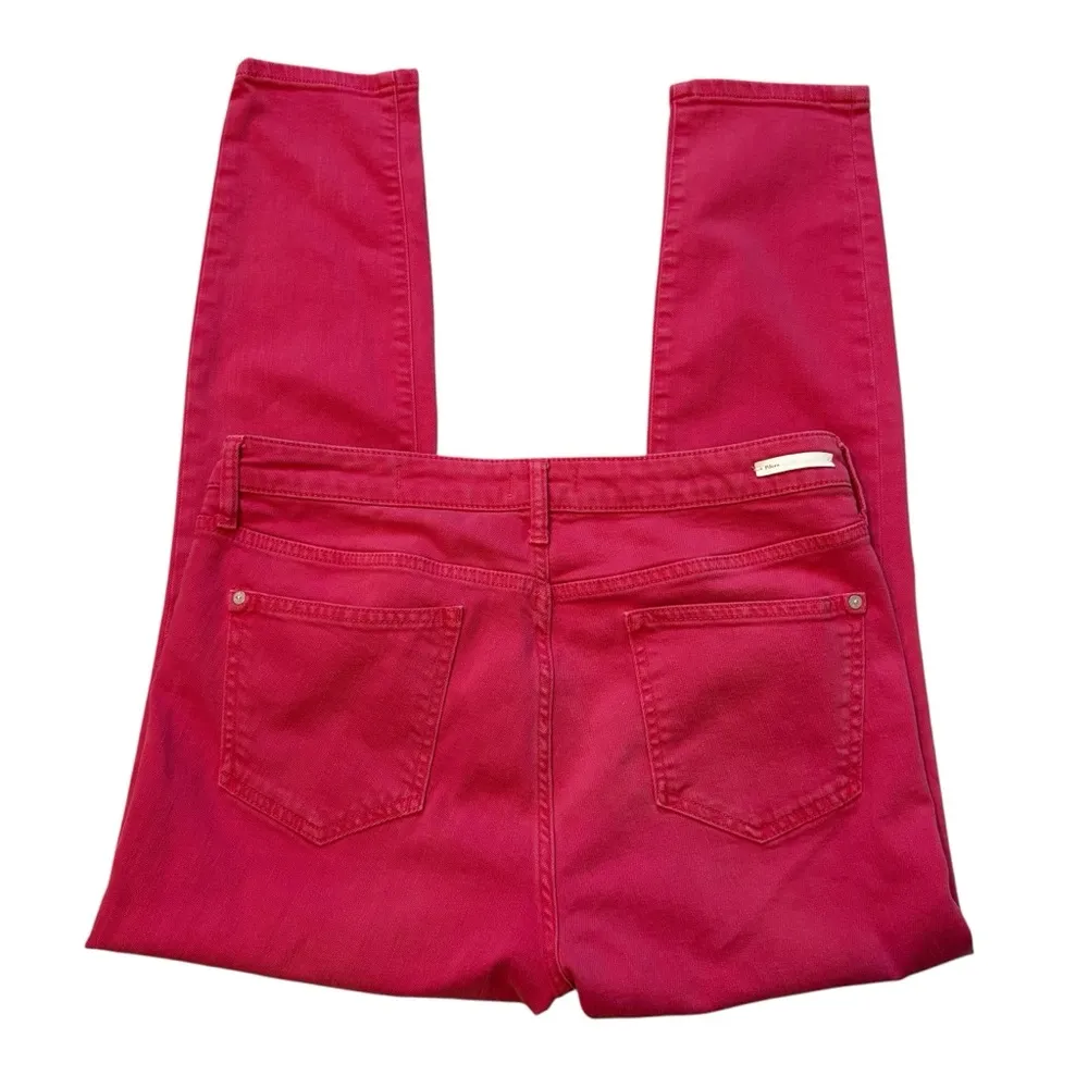 Anthropologie Pilcro & The Letterpress Mid Rise Skinny Stet Pink Jeans, Sz 32 - Image 8