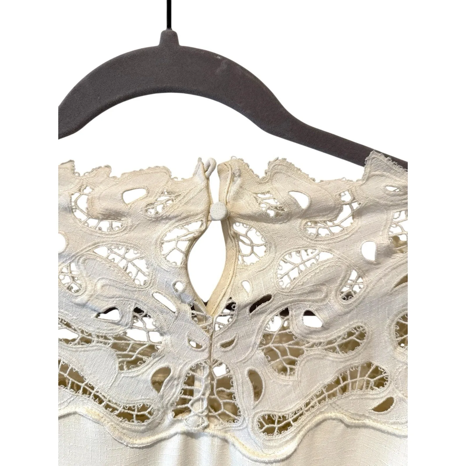 Jonathan Simkhai‎ Women's Ivory Avra Embroidered Detail Long Sleeve Dress 2 $695 - Image 6