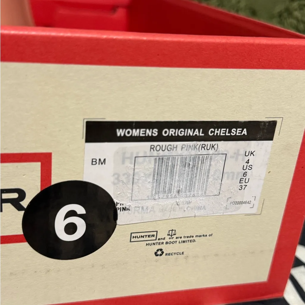 NIB Hunter Women’s Original Chelsea Boots in Rough Pink Size 6 - Image 11