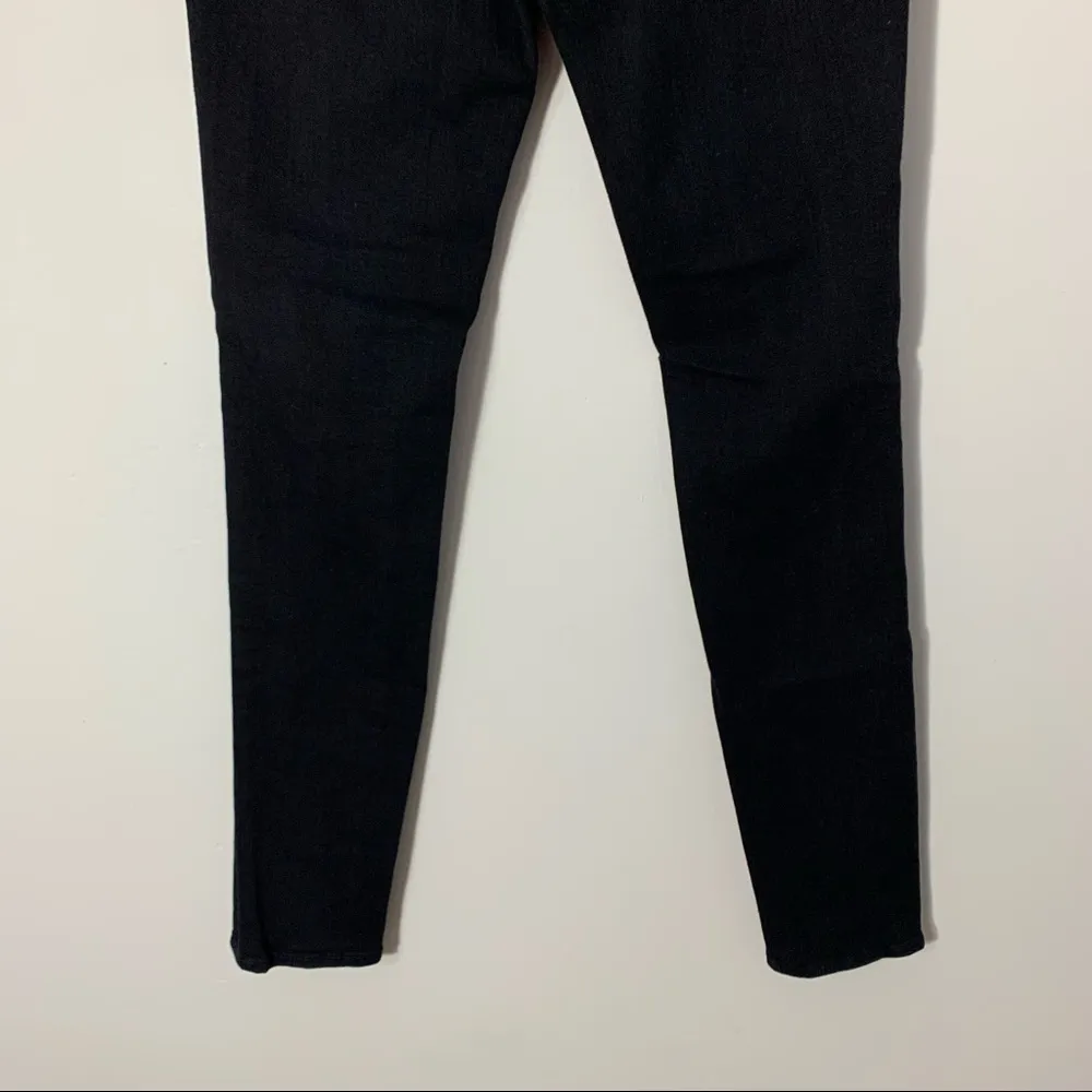 Frame Le Skinny De Jeanne Distressed Film Noir Jeans Size 24 - Image 11