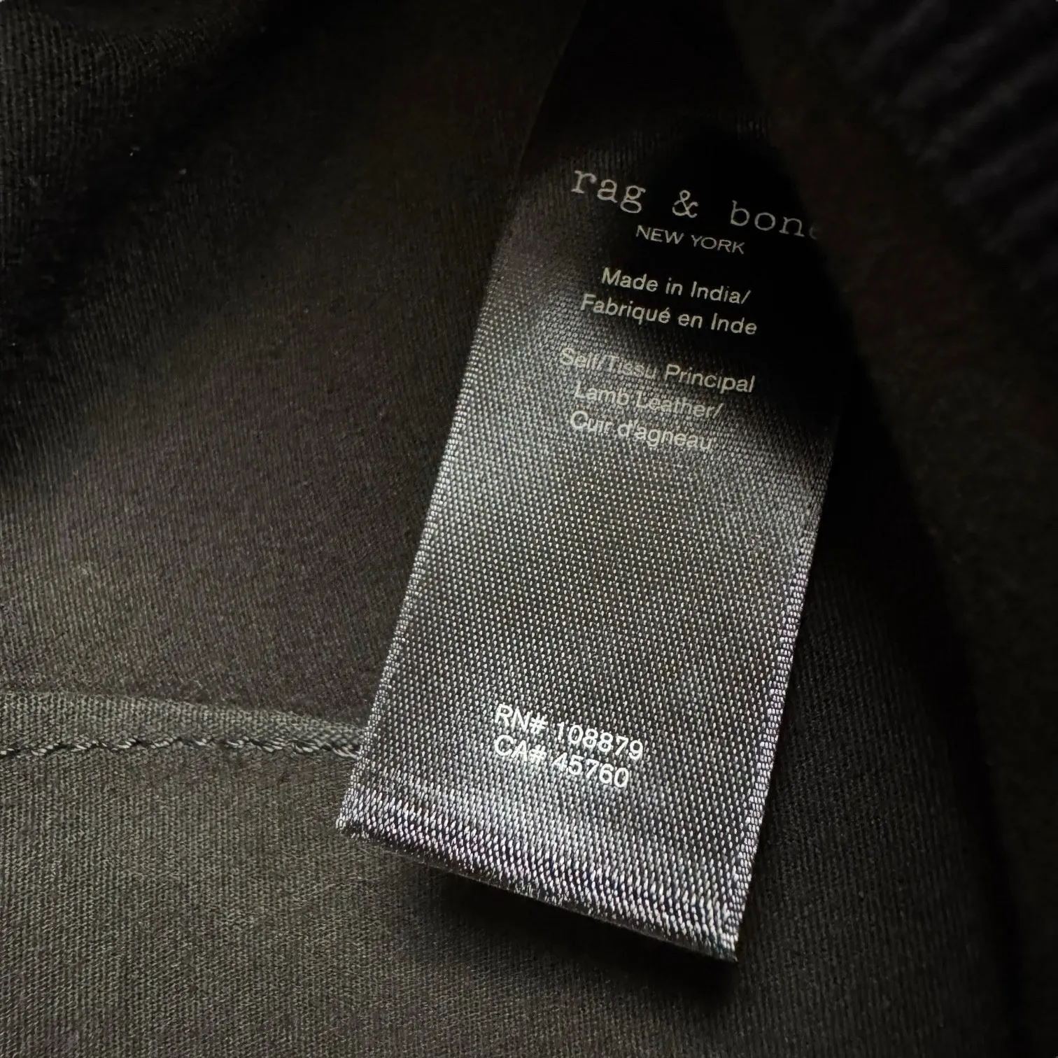 Rag & Bone Simone Lamb Leather Pants Black NWT $995 Size 6‎ - Image 10