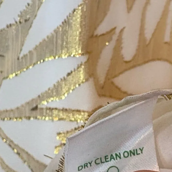 Lily Pulitzer‎ Miri Kaftan Silk White And Gold Dress Size 0 - Image 10