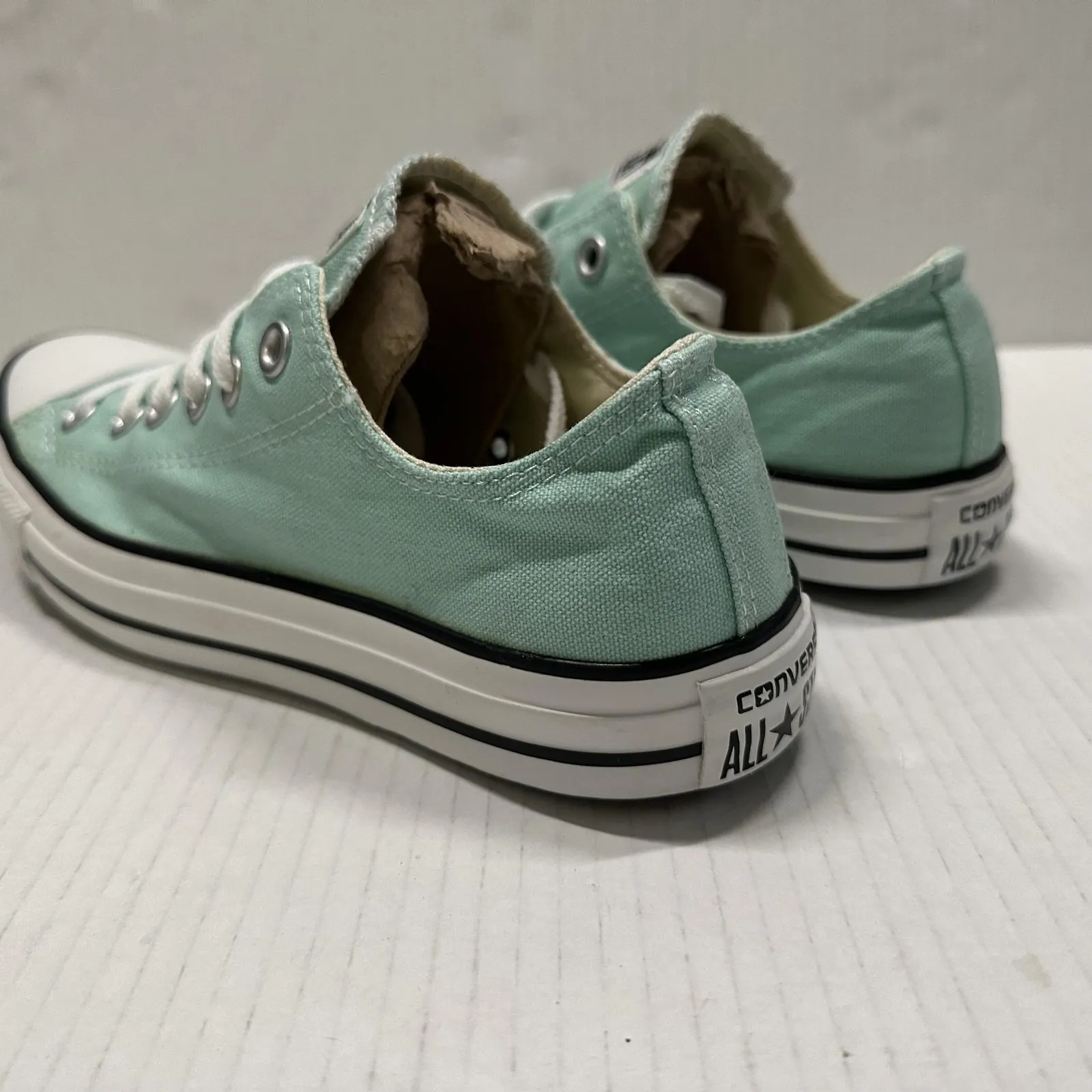 Converse Chuck Taylor All Star Shoes Mens 6 Wom 8 Green Low Top Sneakers 136565F - Image 5