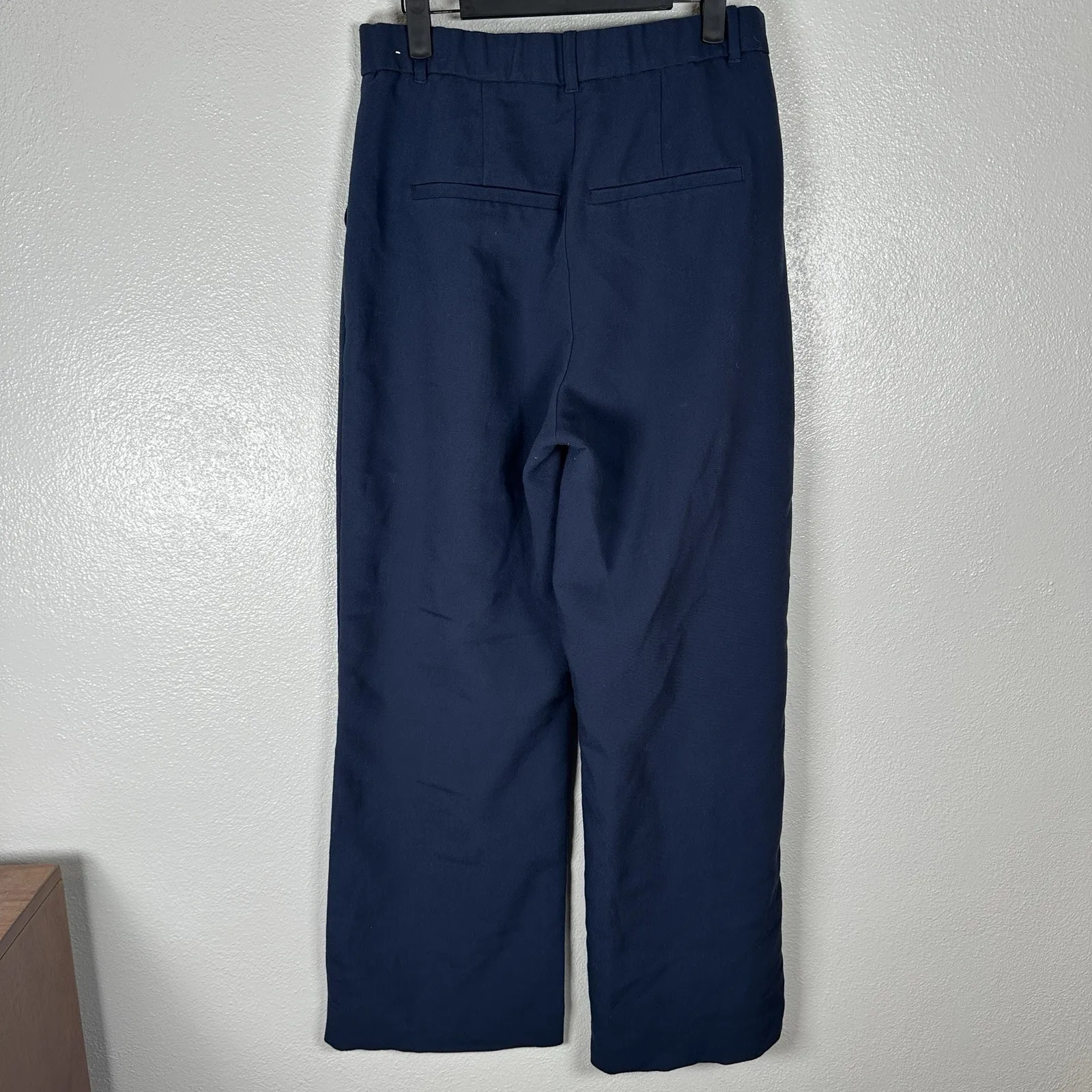Abercrombie & Fitch Sloane Tailored Wide Leg Pants Trousers Womens 30/10 Navy - Image 3