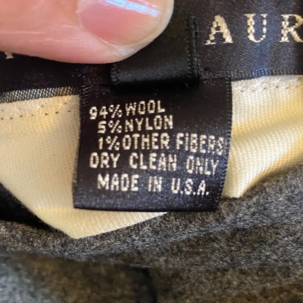Ralph Lauren Charcoal Gray Wool Pants - Image 3