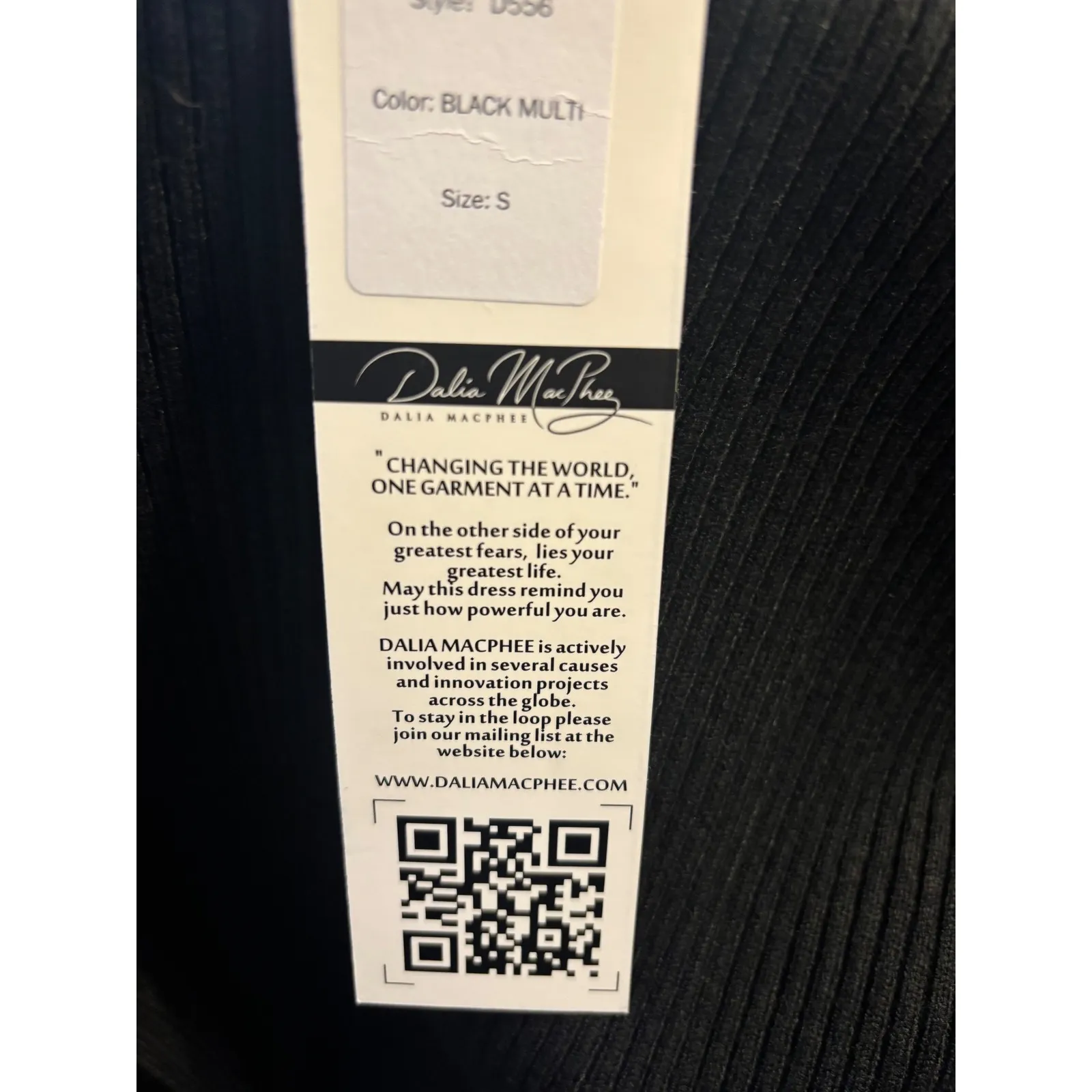 Dalia MacPhee Knit Ombre Sweater Dress – Size Small – NWT MSRP $140 Black - Image 4