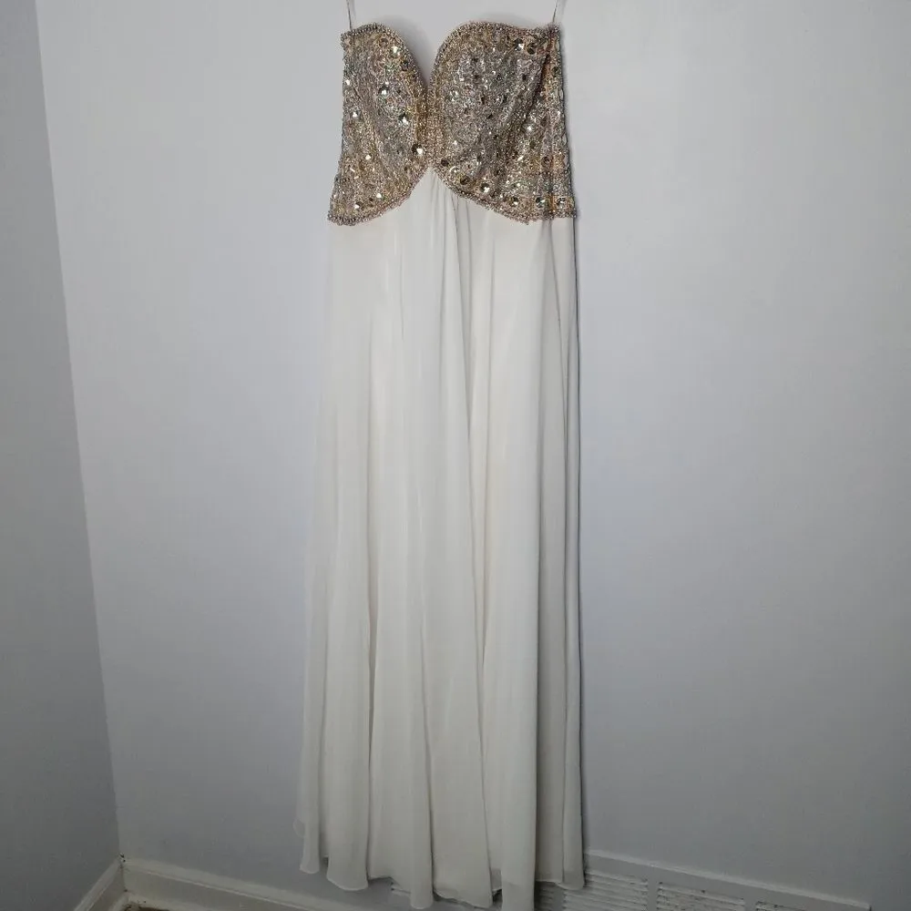 Glamourr by Terani Couture strapless dress size 8 - Image 3