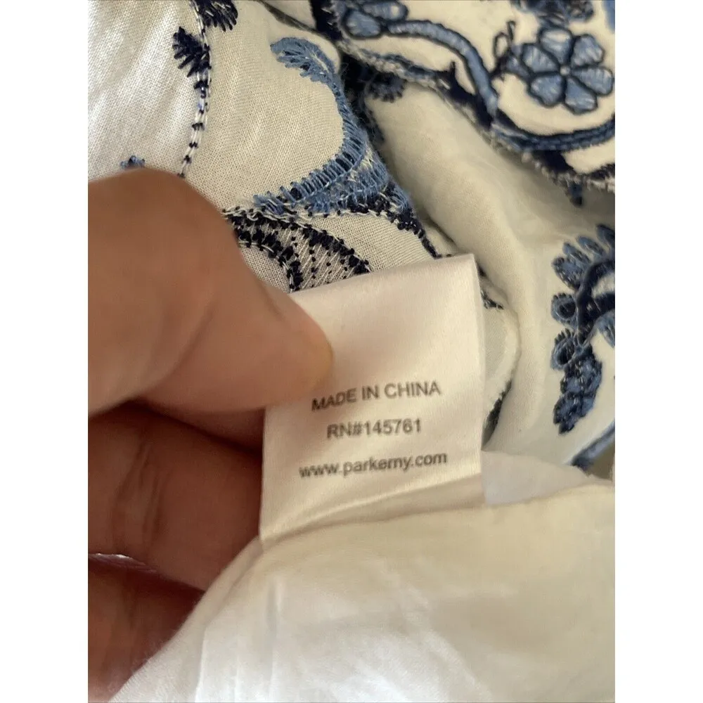 Womens Blouse XS off-shoulder Embroidered Bohomenian Western Countrygirl - Image 11