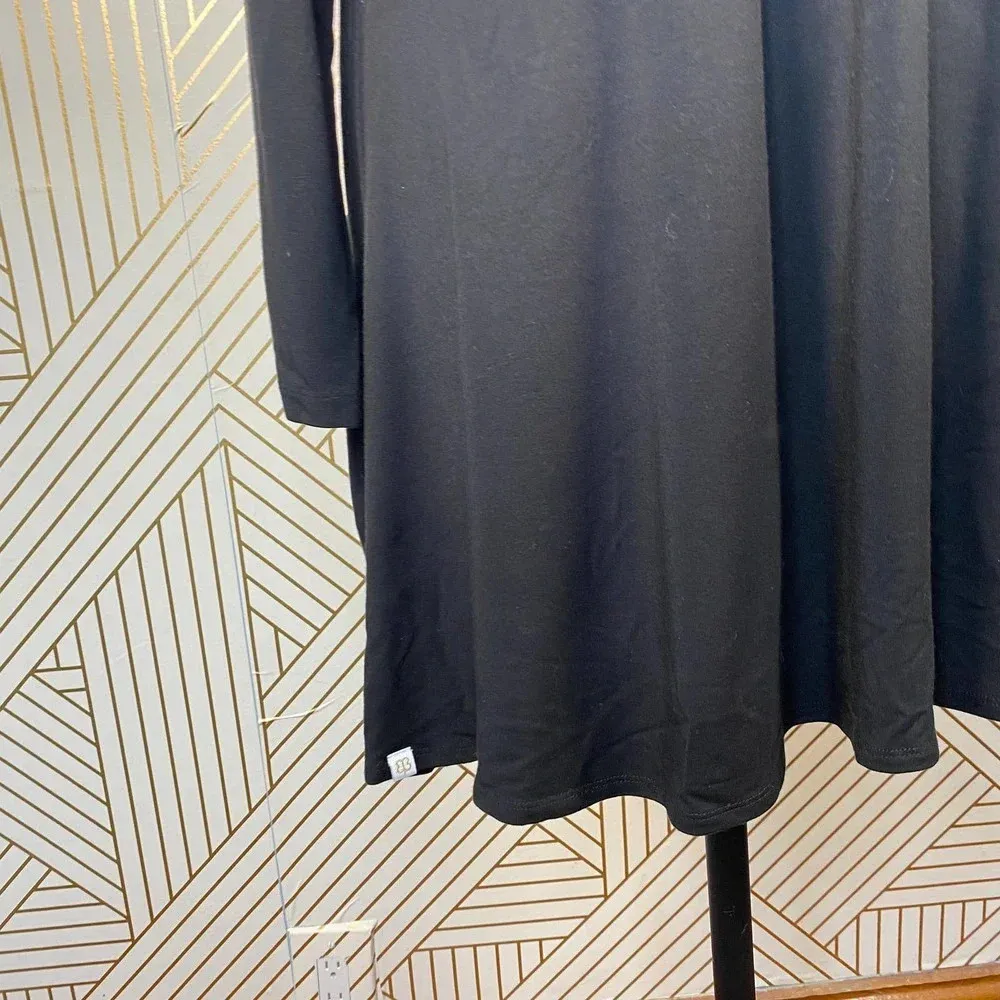 Betabrand Sweatshirt Jersey Travel Dress Black‎ - Image 9