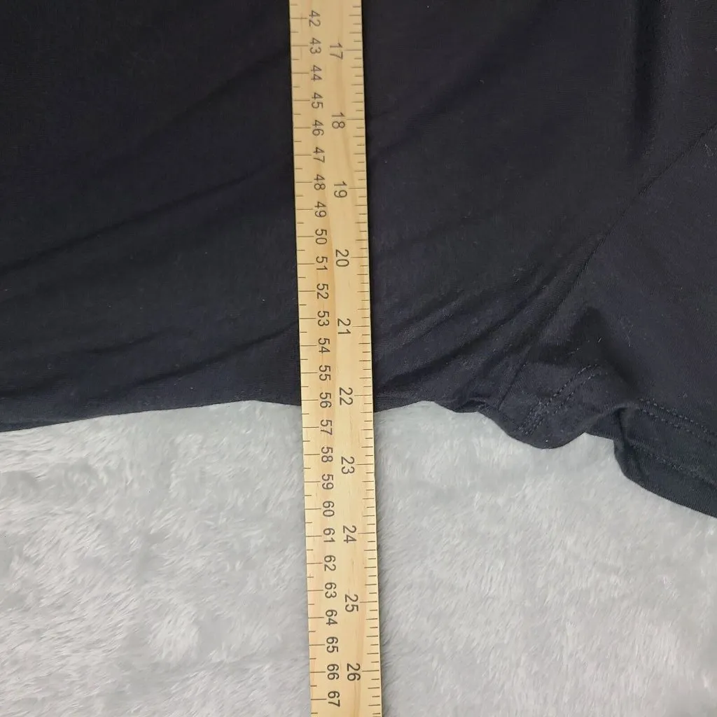 Disney Rainbow LOVE Soft T Shirt Sz: 18/20 Mickey‎ Mouse Black V-Neck NWOT - Image 5