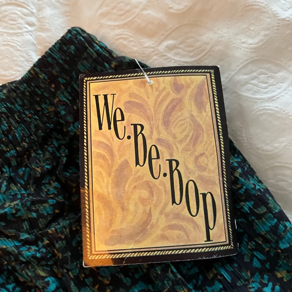 Bebop NWT:  women’s Black and Green Patterned pants size 5X - Image 8