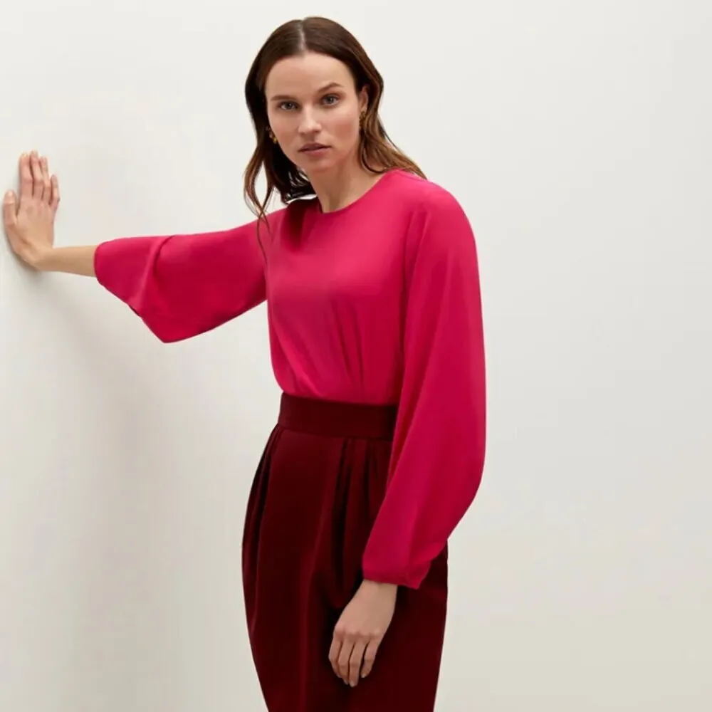 M.M. LaFleur Carrie Top Soft‎ Wave Primrose Pink XS - Image 3