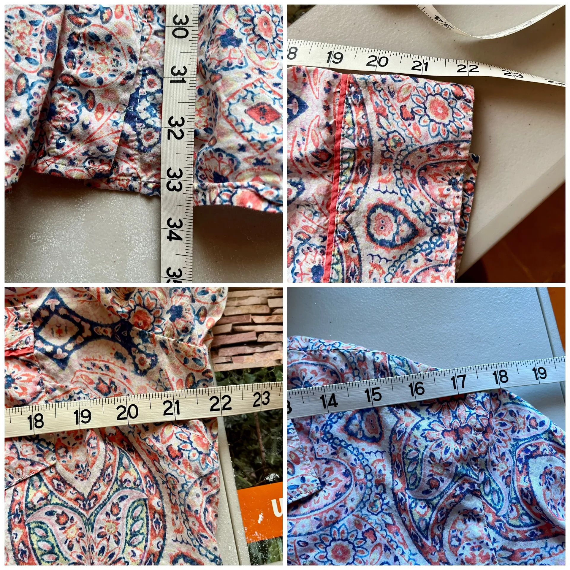 Womens Victoria Secret Multicolor Button Up Long Sleeve Night Shirt L - Image 8