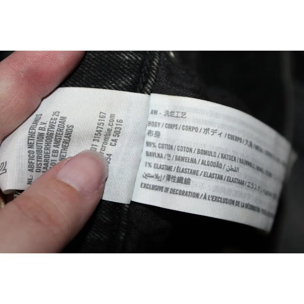 Abercrombie & Fitch Ankle Straight Ultra High Rise Black Denim Jeans Size 25 0 - Image 4