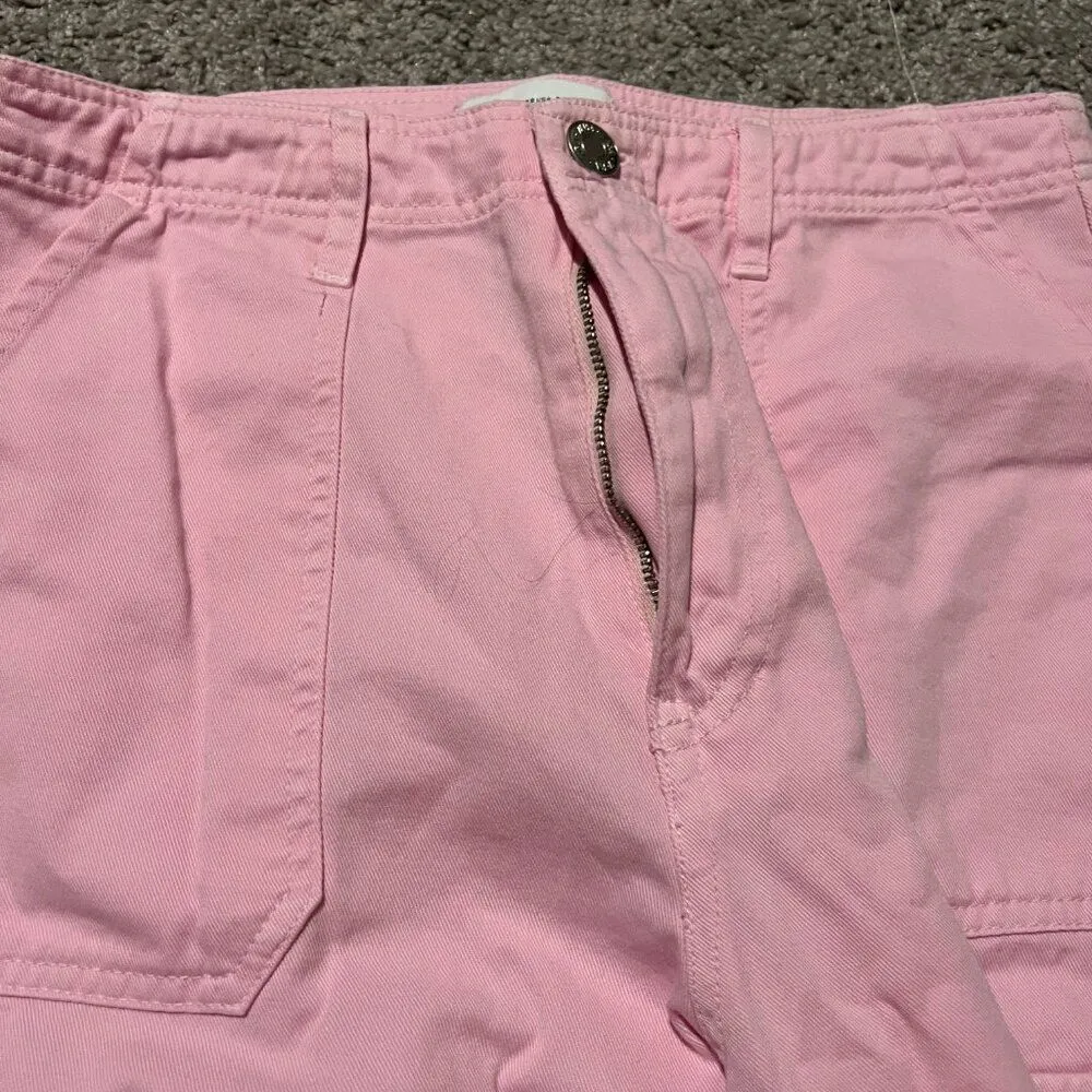 Zara bubblegum pink cargo jeans 6 - Image 7