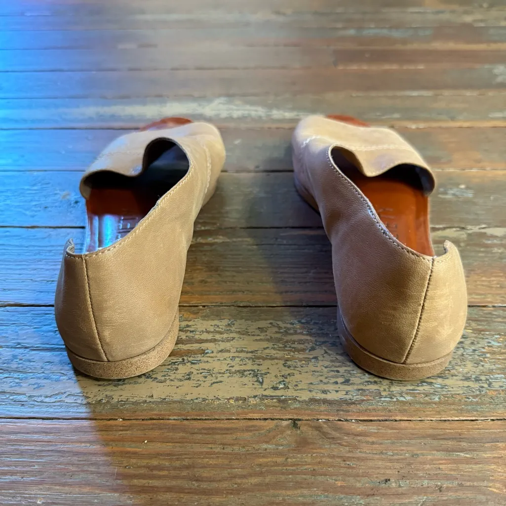 Sole Society Colvan Leather Flats/Sandals in Caramel ~ Size 8 💛🍄 - Image 4