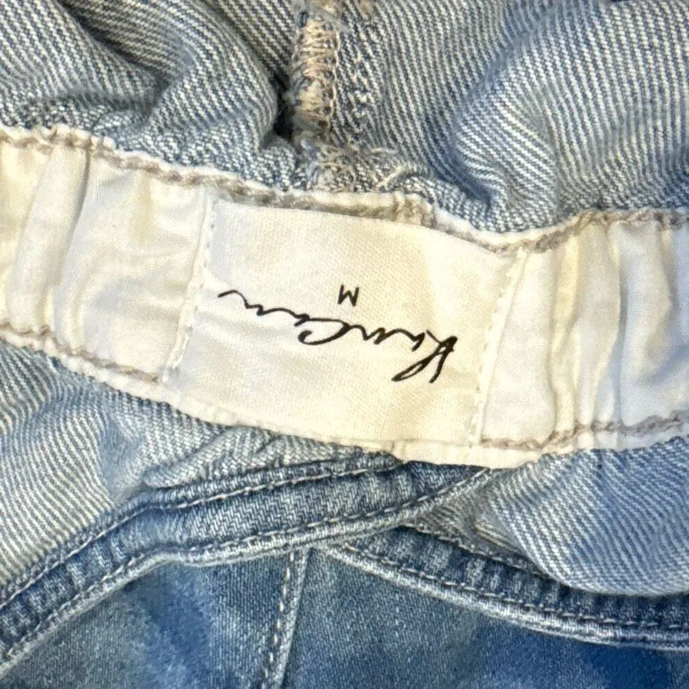 Kancan Sandria Cropped Wide Leg Overalls size medium Blue - Image 7