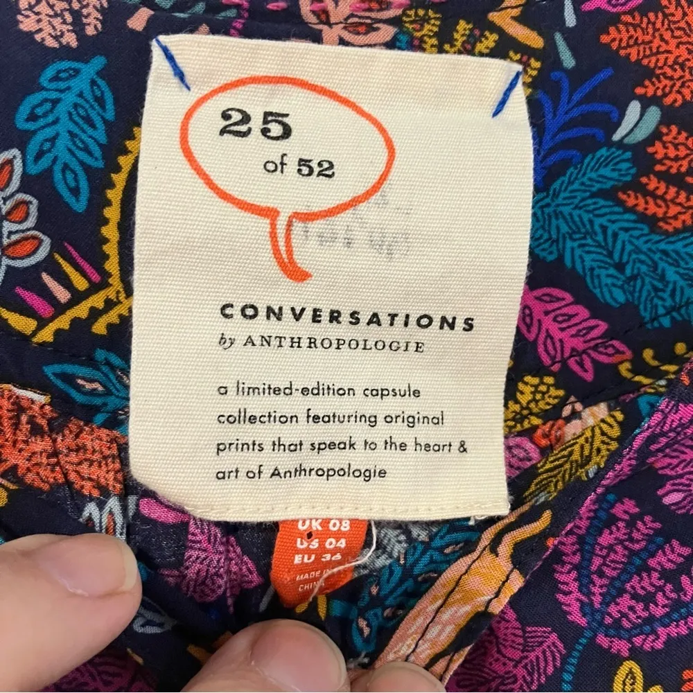 25‎ of 52 conversations by Anthropologie limited edition blouse size 4 - Image 5