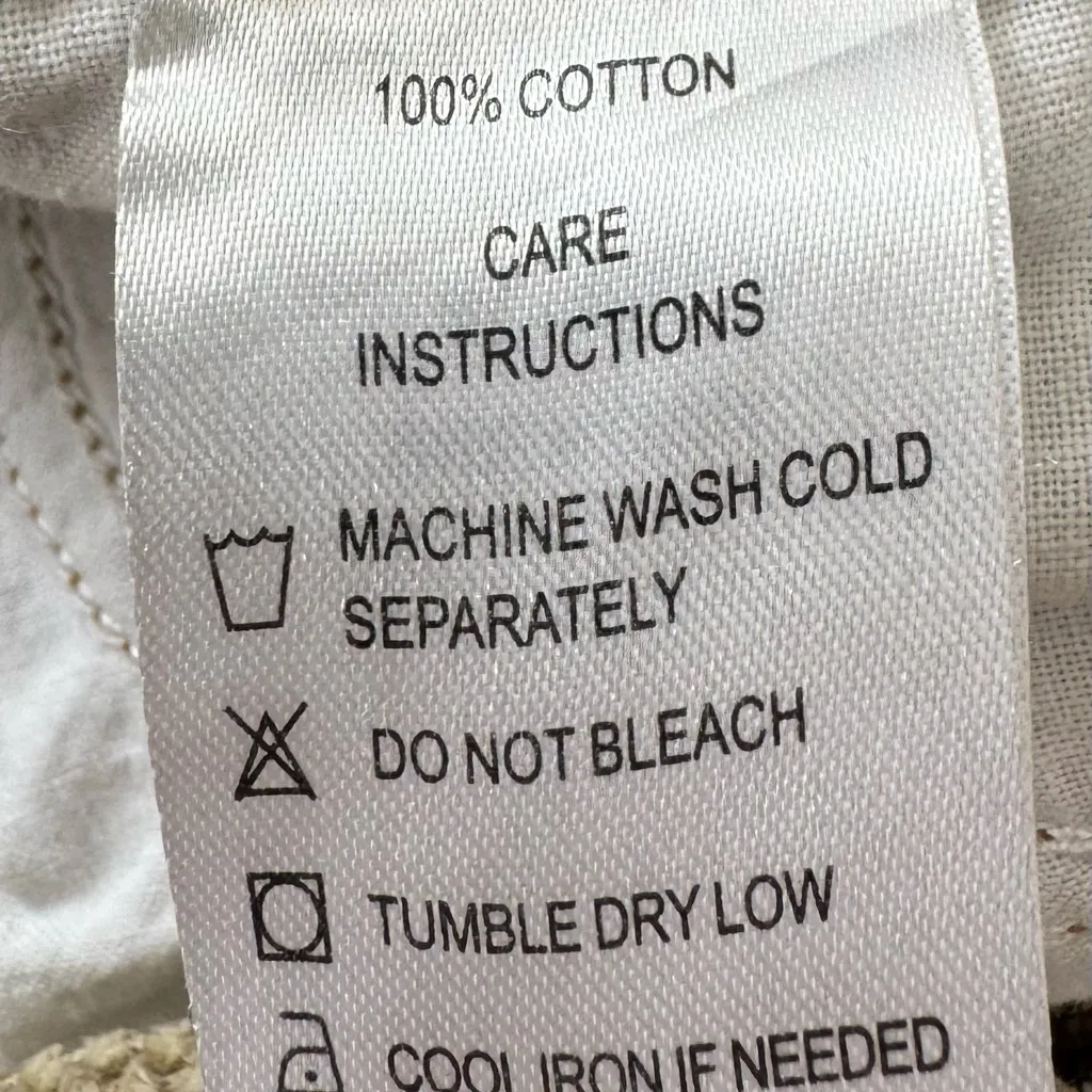 Motel Rocks Beige Corduroy tan wide leg pants, size S casual high rise cottage - Image 7