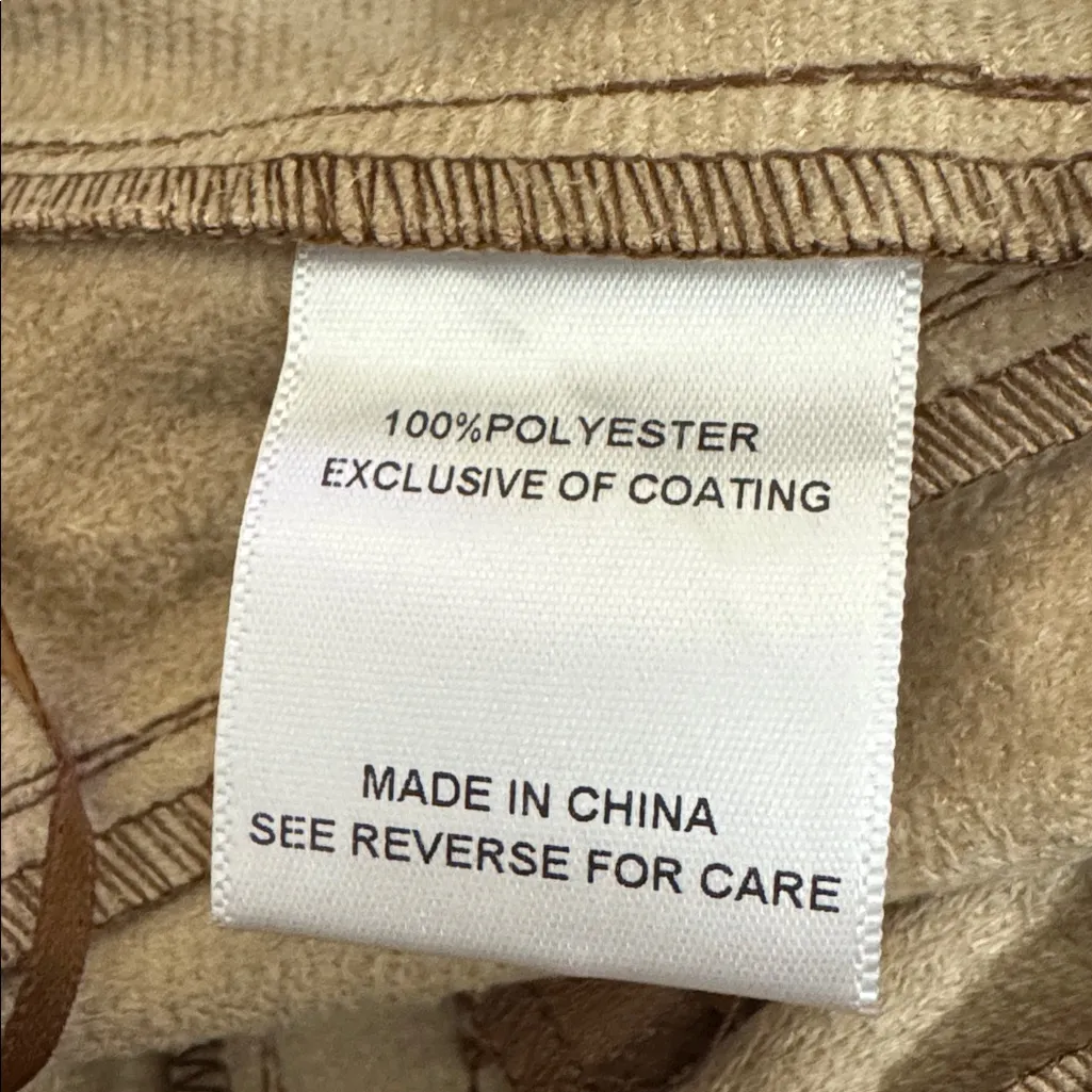 LUCY PARIS Faux Leather Paperbag Waist Pants S Brown $98 Retail NWT - Image 13