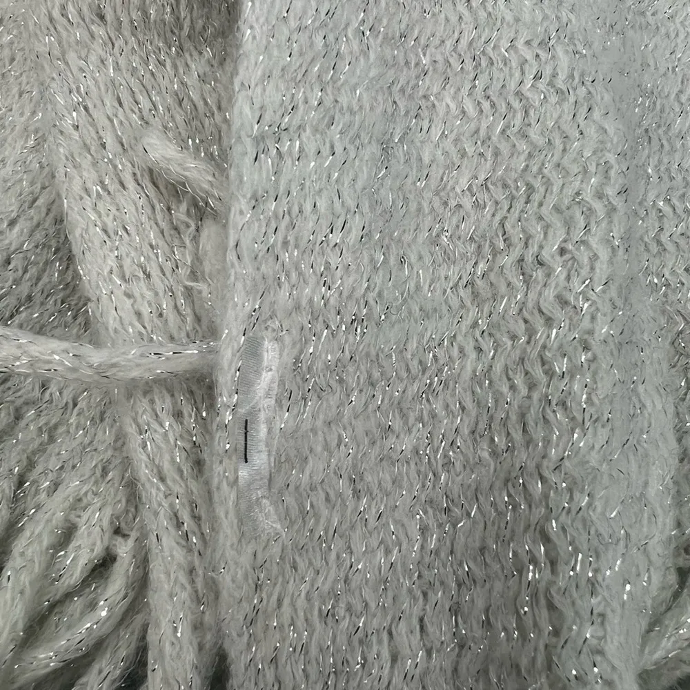 White Glitter Scarf - Image 5