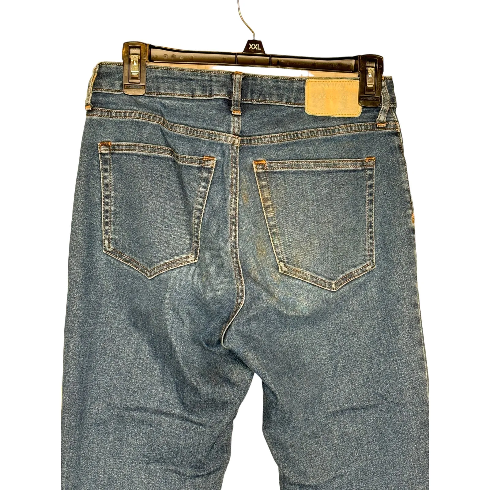 Everlane Women's Jeans‎ Curvy Hi-Rise Skinny Denim Stretch Medium Wash Blue 27R - Image 8