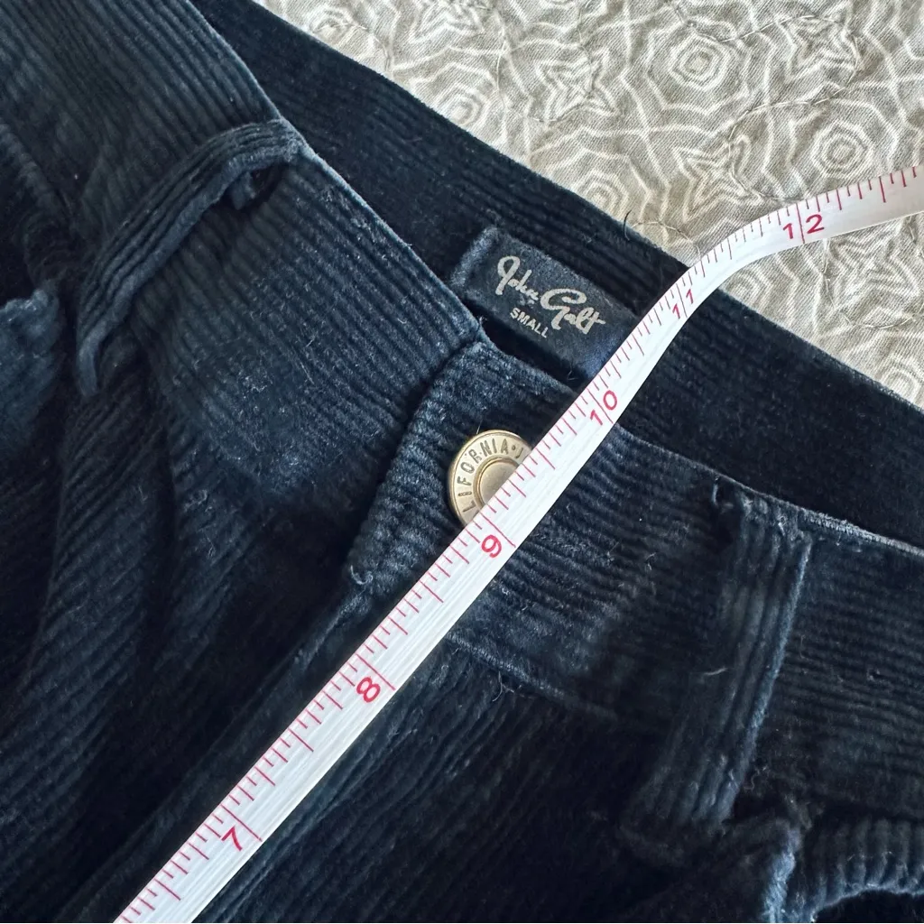 Brandy Melville John Galt Navy Blue Corduroy Carpenter Straight Leg Pants Size S - Image 11