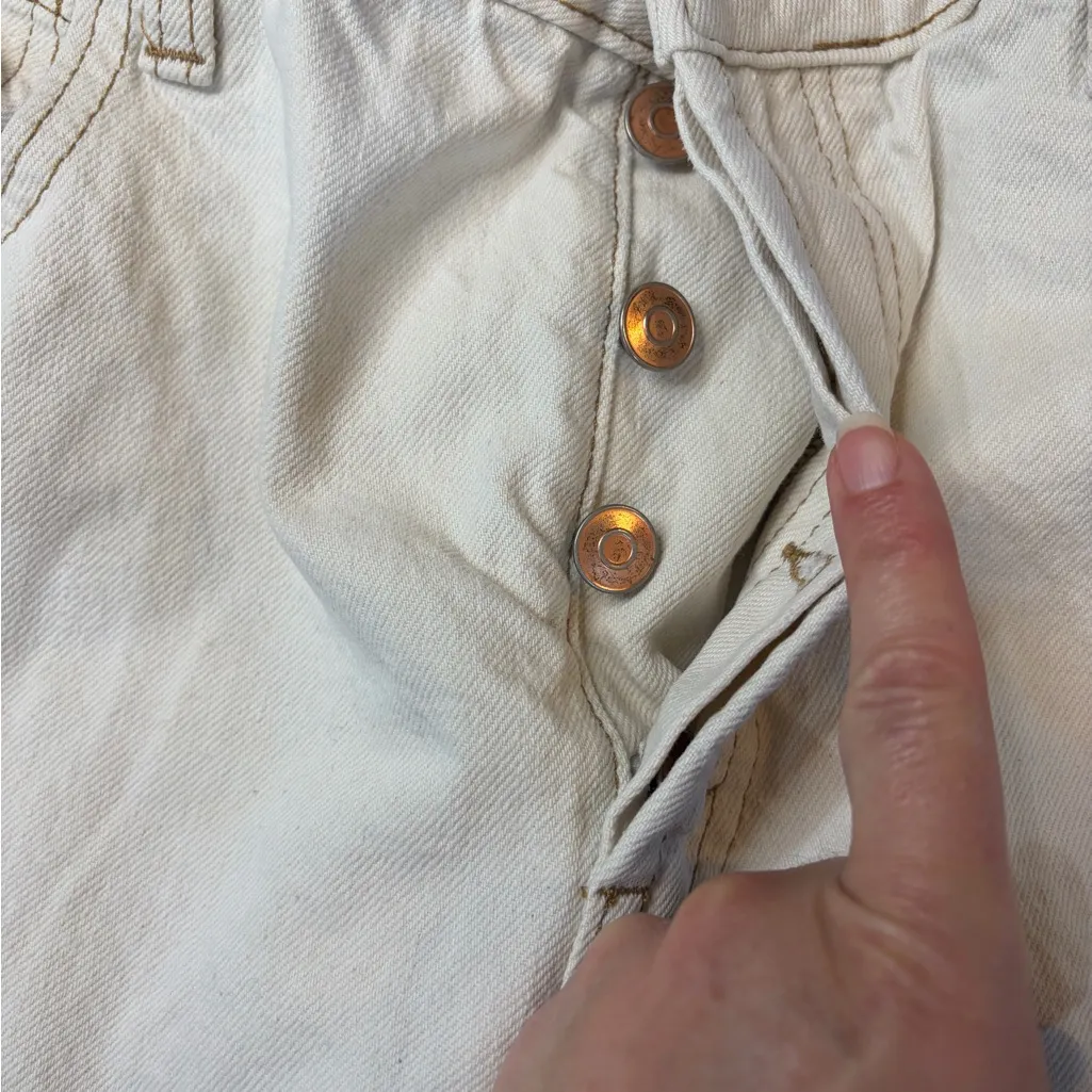 Wild Fable Cream Wide Leg Jeans with Button Fly - Image 5