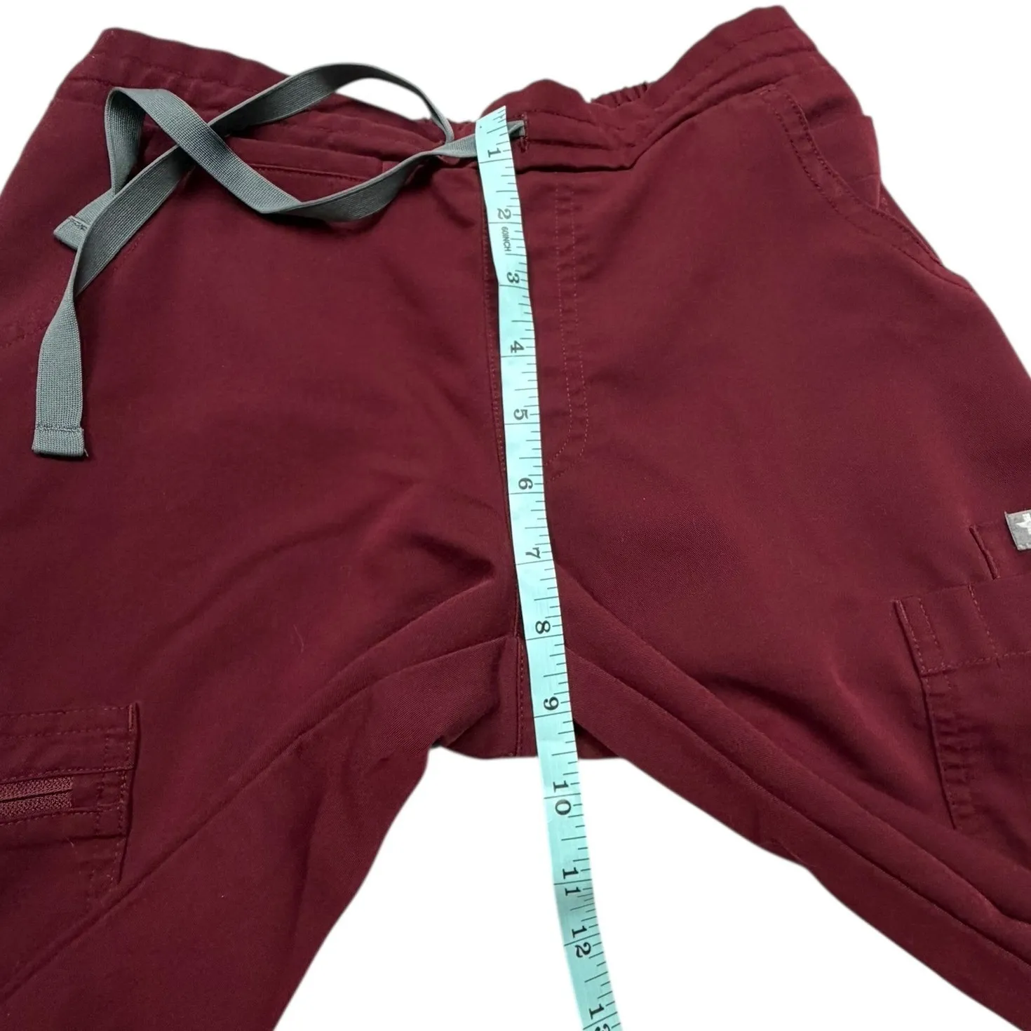 FIGS YOLA Skinny Scrub Pants Women's XXS Burgundy - Image 7
