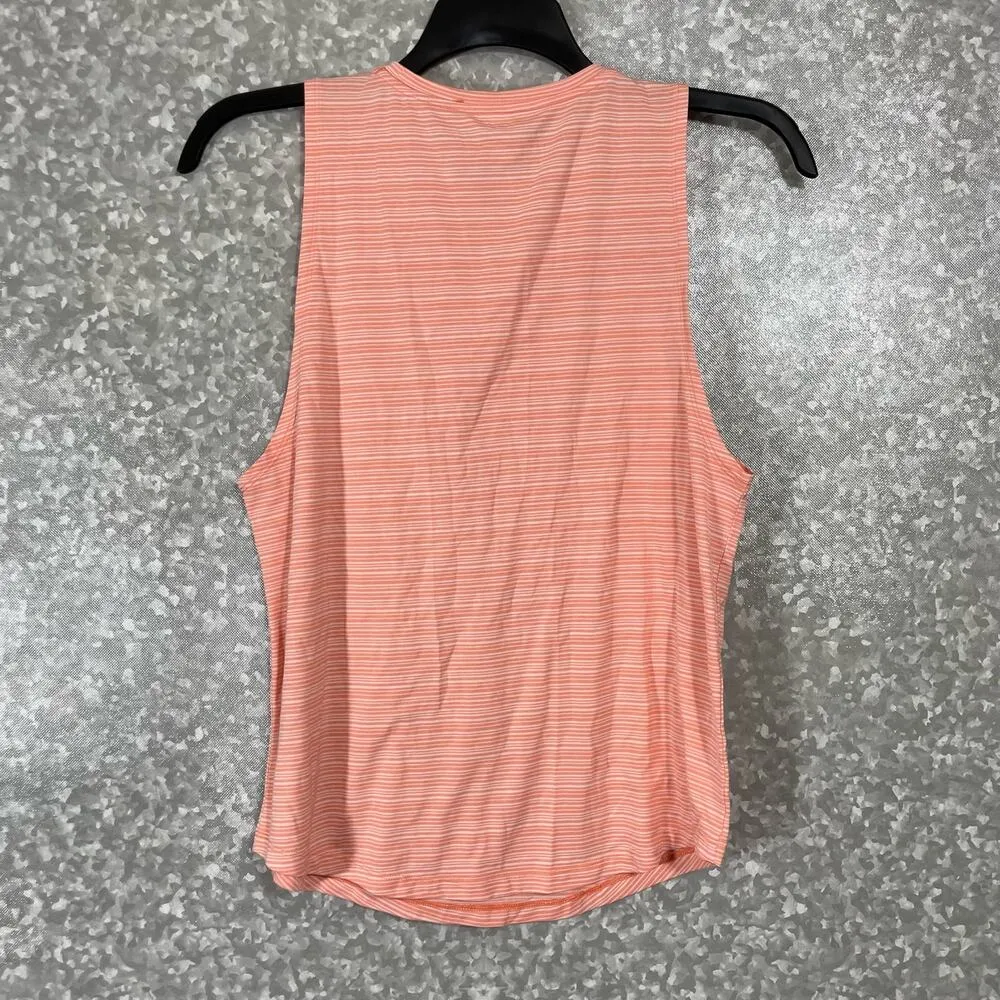 Athleta Women’s Coral Stripe Cloudlight Muscle Tee - Size Small - Athleisure Top - Image 8