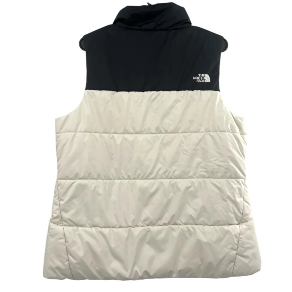 The North Face Black and Cream Puffer Vest - Image 2