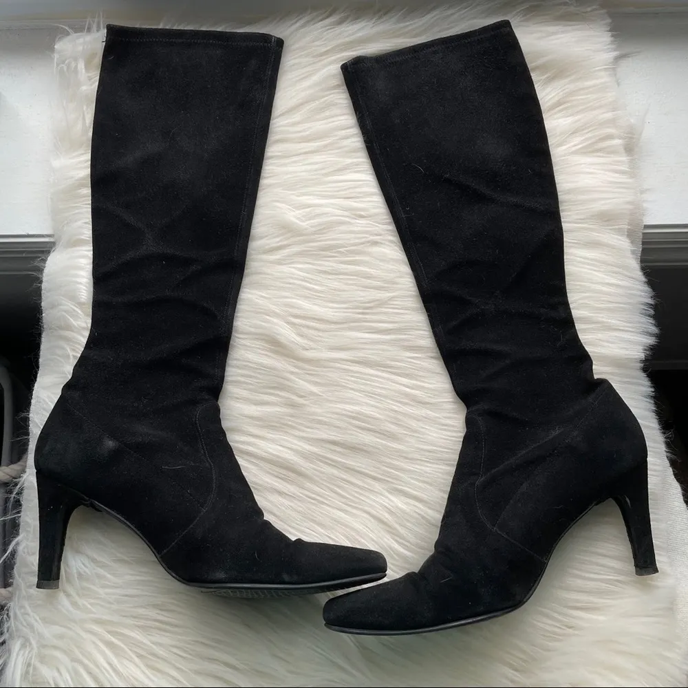 Stuart Weitzman  Pull On Suede Boots - Image 25
