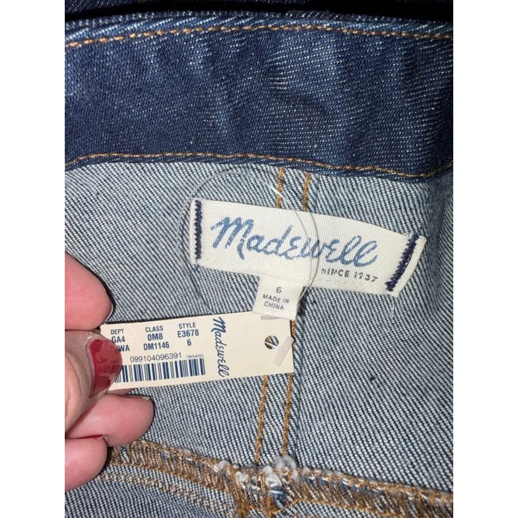 Maxwell Denim Button Down Tank Overall Dress Sz 6 NWT - Image 5