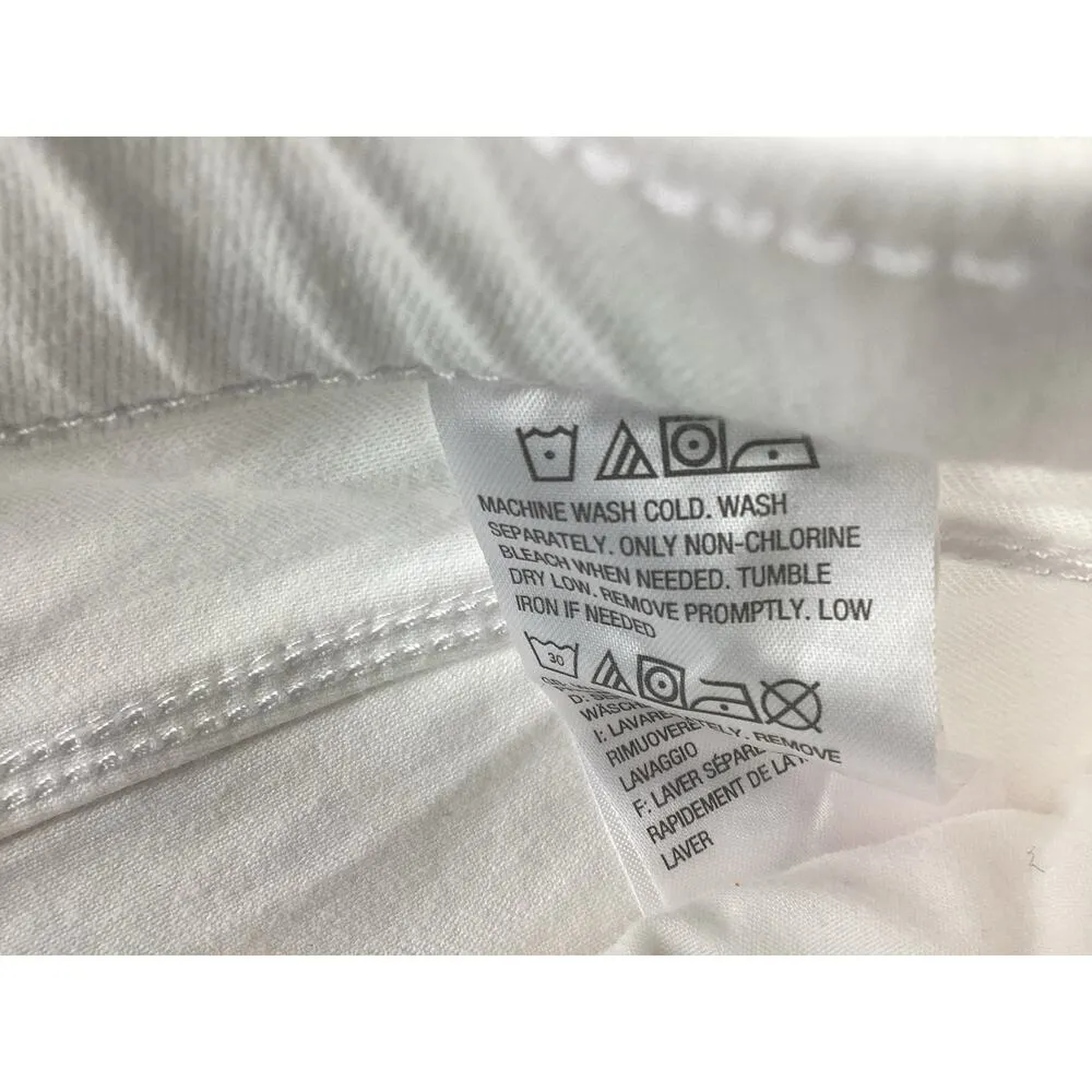 Susan Graver White Denim Capri Pants sz 18W - Image 3