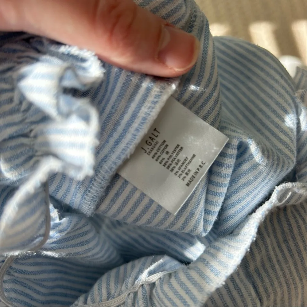 Brandy Melville John Galt Blue Striped Tank Top - Image 7