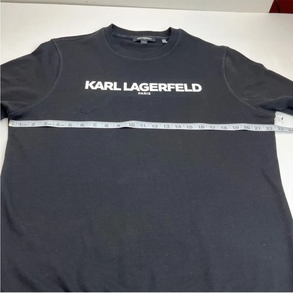 Karl Lagerfeld Paris Womens Size Medium Black Long Sleeve Sweatshirt *FLAWED* - Image 7