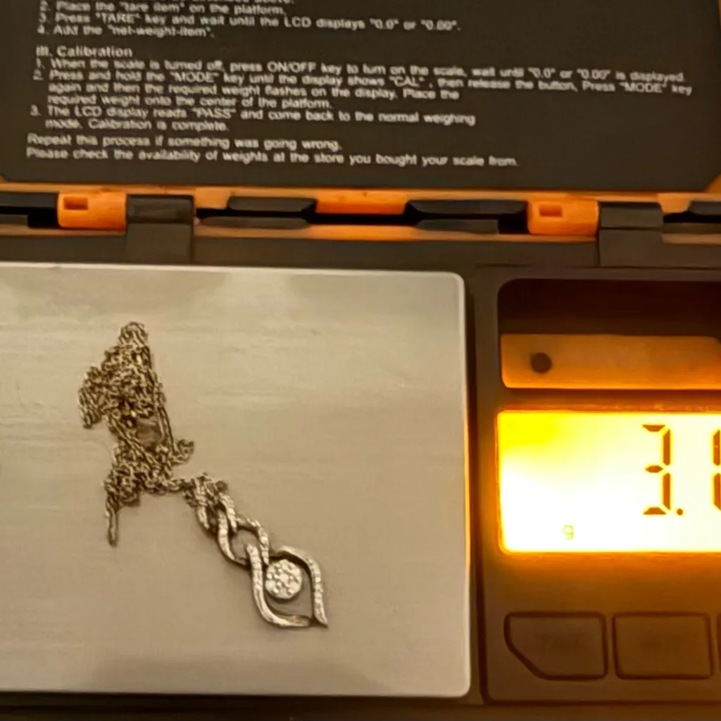 Sterling Silver | Vermeil Diamond Pendant Necklace - Image 5