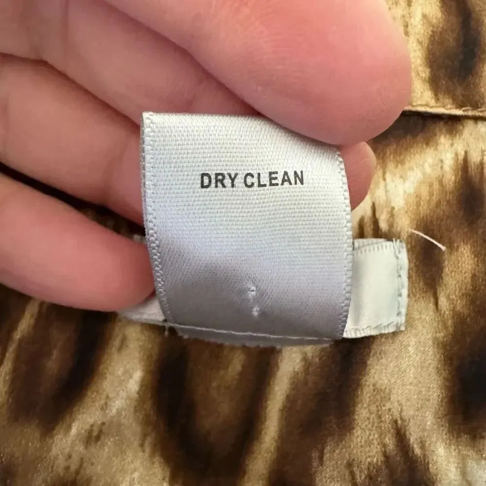 Cache  Silk Leopard Animal Print Romper SZ S #2106 - Image 12