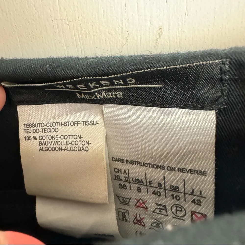 MaxMara Weekend Floral Patchwork A-Line Skirt Sz 8 Cotton Floral Pleated - Image 7