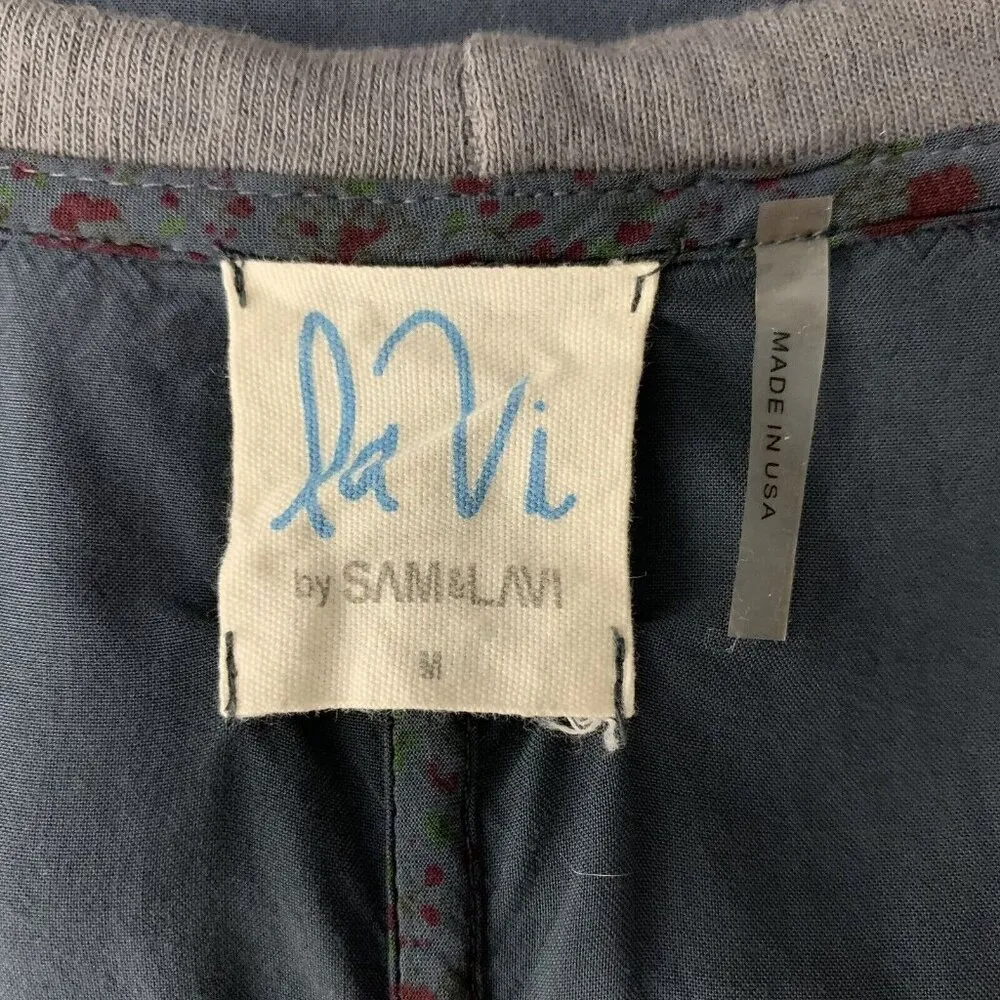 Anthropologie La Vi Gray Long Sleeve Top Medium Soft Modal Basic - Image 4