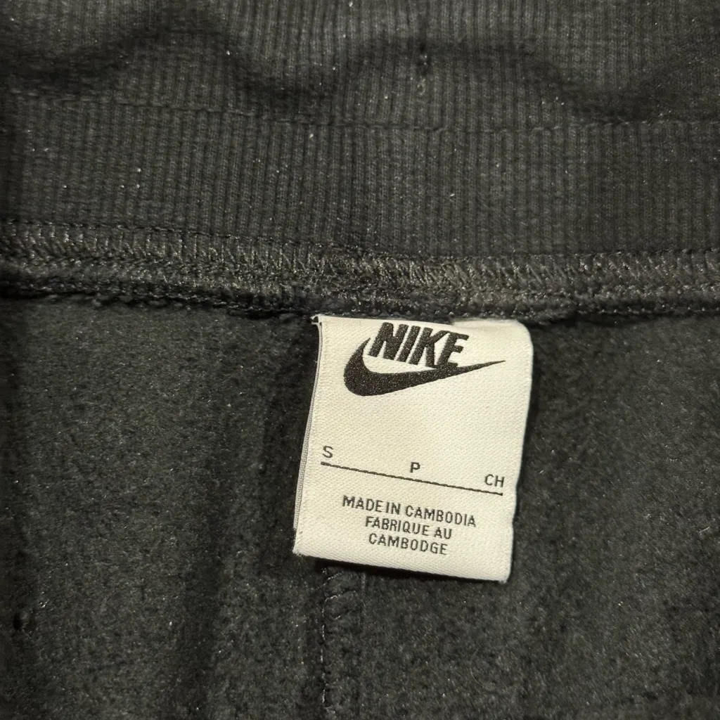Nike Phoenix Fleece Black Joggers Size Small - Image 2