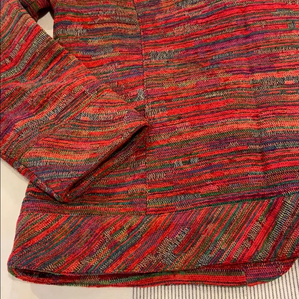 COLDWATER CREEK S Open Front Jacket  Blazer Red - Image 13