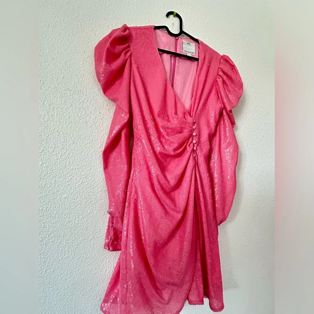 As It Goes Long Sleeve Dress sequins Sz large - Image 8