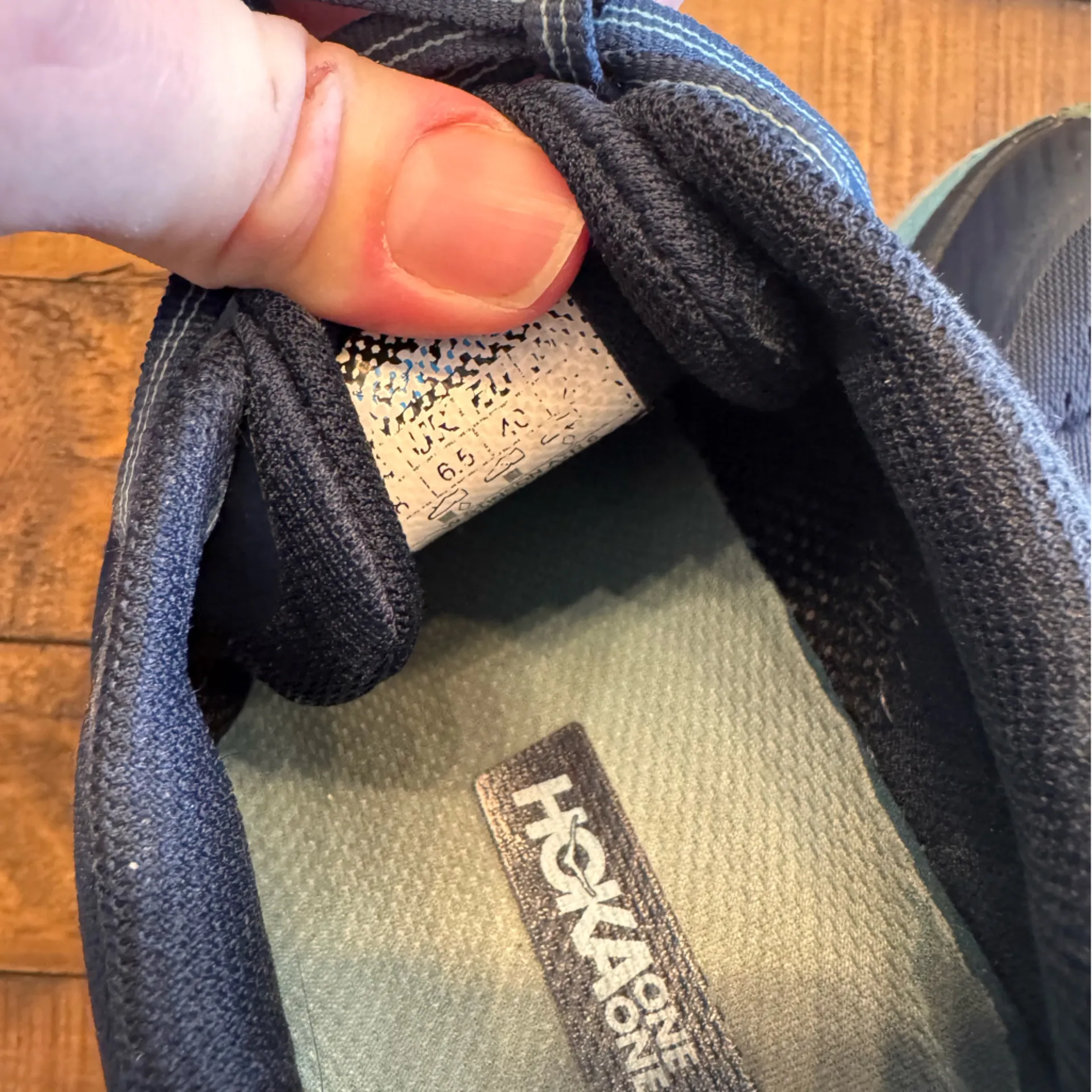 HOKA Stinson‎ ATR 6 Blue Size 6.5 - Image 4