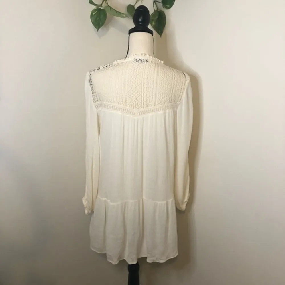 American Eagle Boho Crochet Knit Blouse - Image 3
