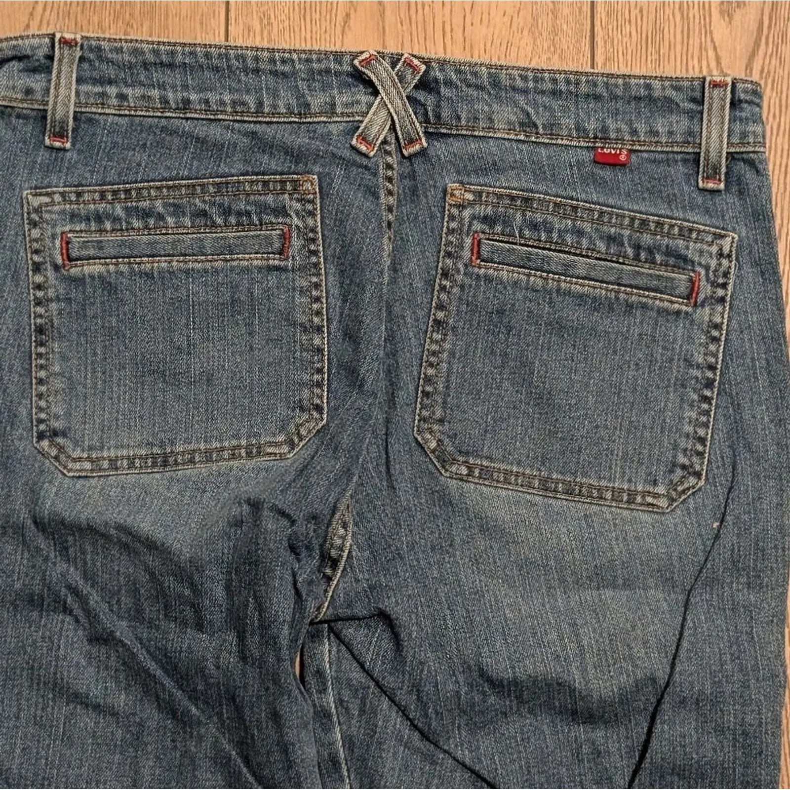 VTG Levi's Juniors 9 Jeans Low Stretch Flare‎ Boot Vintage Early 2000s Y2K - Image 4