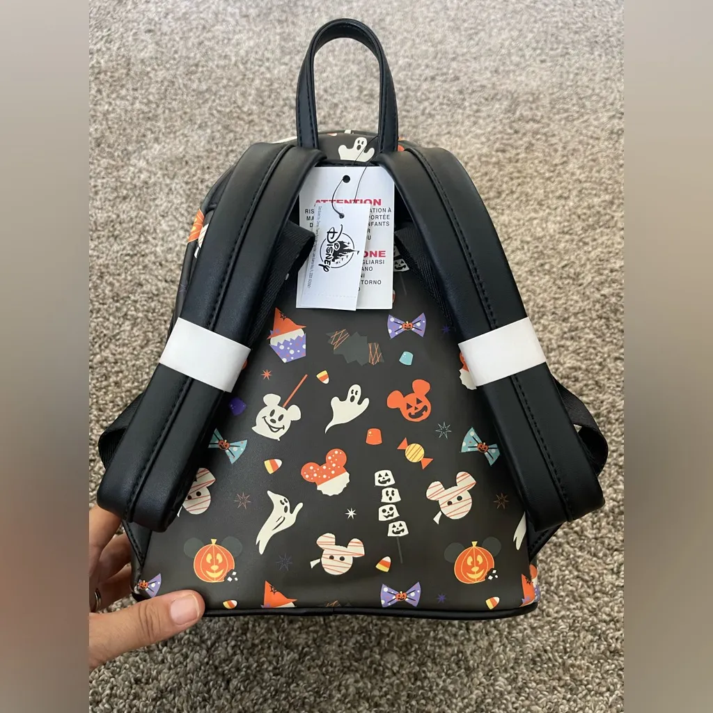 NWT Disney Parks Halloween 2020 Loungefly Mickey Tricks & Treats Snack Backpack - Image 2