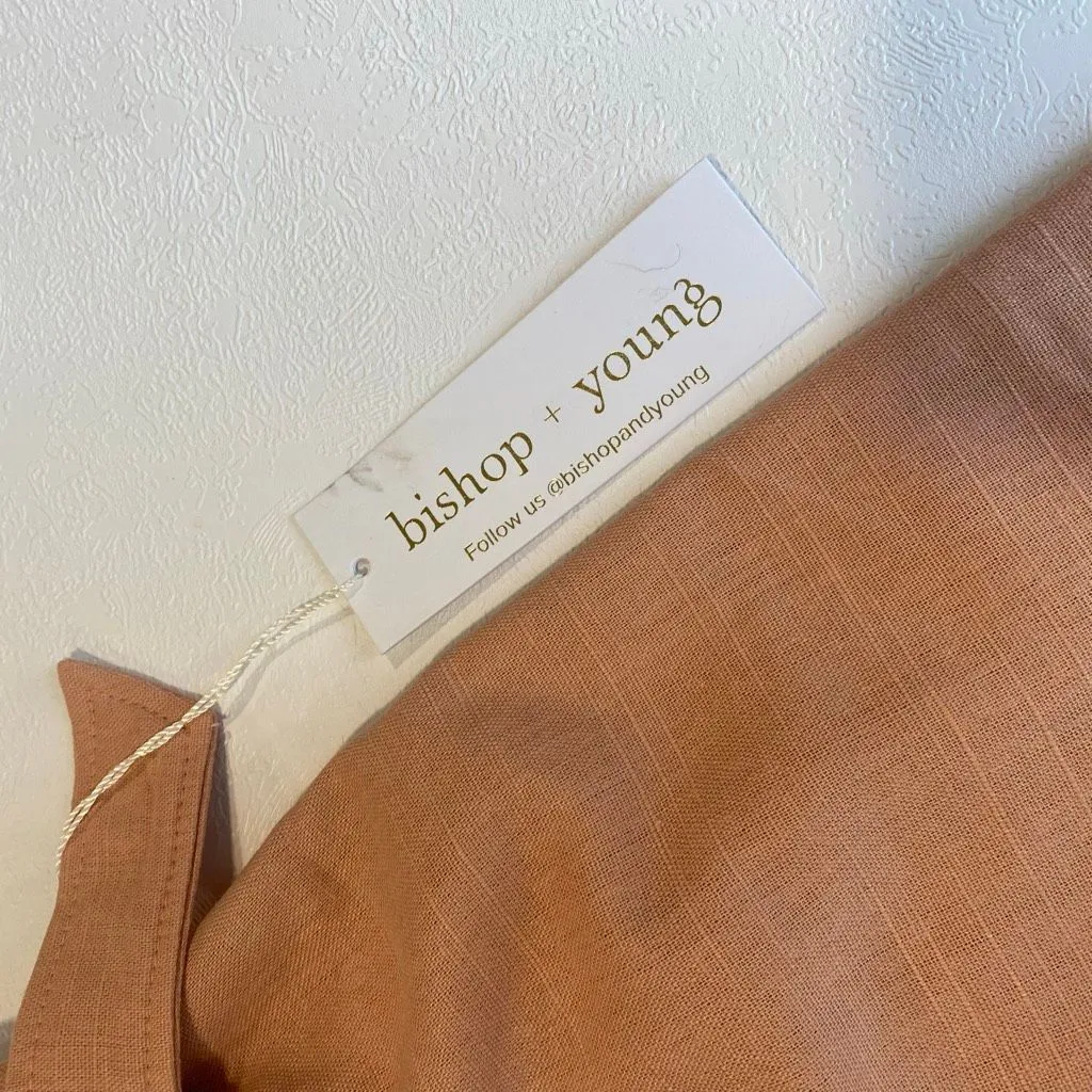 Bishop + Young Lotus Pink Paperbag Waist Belted Summer Shorts Size Large NWT - Image 7